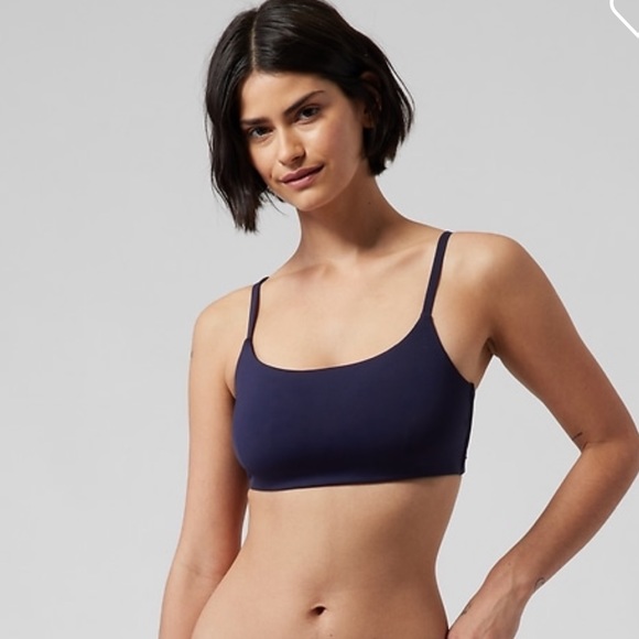 💙 Athleta Scoop Bikini Top D-DD // dress blue #530951 - Picture 1 of 7